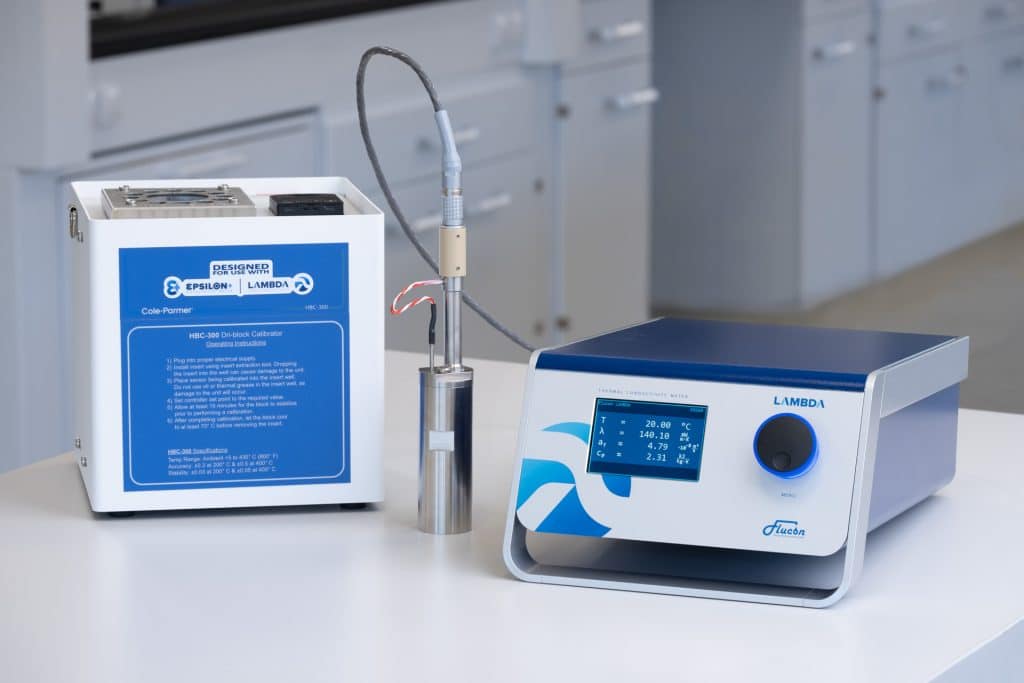 LAMBDA Thermal Conductivity Meter w. Dry Block Thermostat RT to 400°C